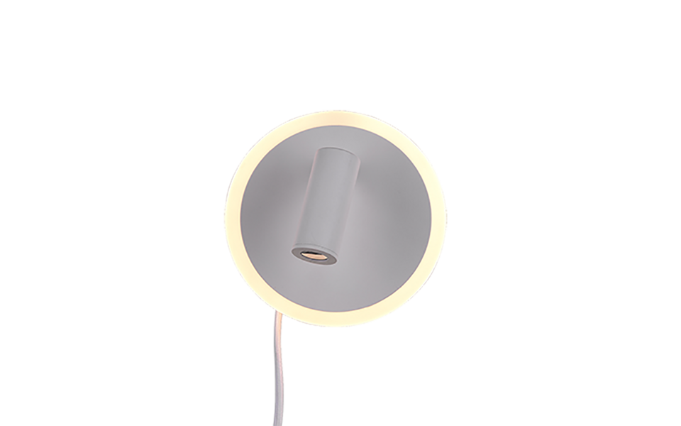 Trio Lighting Trio JORDAN wandlamp | LED | wit mat | Ø 15 cm | IP20 | 5W,2W | 550 lm, 1x 200 lm | 3000K | niet dimbaar Trio Lighting Trio JORDAN wandlamp | LED | wit mat | Ø 15 cm | IP20 | 5W,2W | 550 lm, 1x 200 lm | 3000K | niet dimbaar