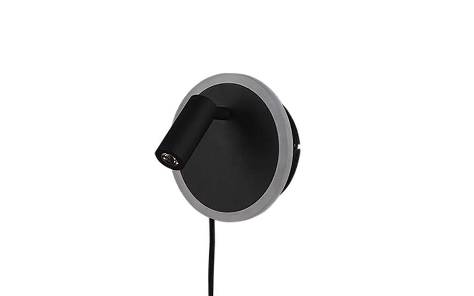 Trio Lighting Trio JORDAN LED wall light | 1x 5W 550 lm 3000K | black | Ø 15 cm | IP20 Trio Lighting Trio JORDAN LED wall light | 1x 5W 550 lm 3000K | black | Ø 15 cm | IP20