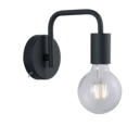 Trio Lighting Trio DIALLO wall light | 1x E27 max 40W | black | IP20 | 15 cm
