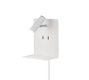 Trio Lighting Trio ELEMENT wandlamp | LED | wit mat | 16 x 20 cm | IP20 | 3W,1,5W | 220 lm, 2x 150 lm | 3000K | niet dimbaar