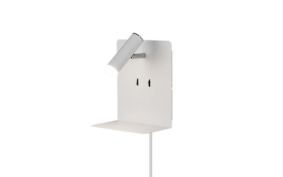 Trio Lighting Trio ELEMENT wandlamp | LED | wit mat | 16 x 20 cm | IP20 | 3W,1,5W | 220 lm, 2x 150 lm | 3000K | niet dimbaar Trio Lighting Trio ELEMENT wandlamp | LED | wit mat | 16 x 20 cm | IP20 | 3W,1,5W | 220 lm, 2x 150 lm | 3000K | niet dimbaar