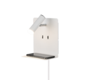 Trio Lighting Trio ELEMENT wandlamp | LED | wit mat | 16 x 20 cm | IP20 | 3W,1,5W | 220 lm, 2x 150 lm | 3000K | niet dimbaar
