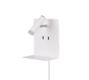 Trio Lighting Trio ELEMENT wandlamp | LED | wit mat | 16 x 20 cm | IP20 | 3W,1,5W | 220 lm, 2x 150 lm | 3000K | niet dimbaar