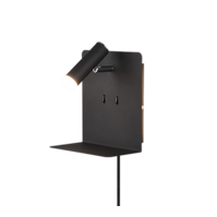 Trio ELEMENT wandlamp | LED | mat zwart | 16 x 20 cm | IP20 Trio ELEMENT wandlamp | LED | mat zwart | 16 x 20 cm | IP20