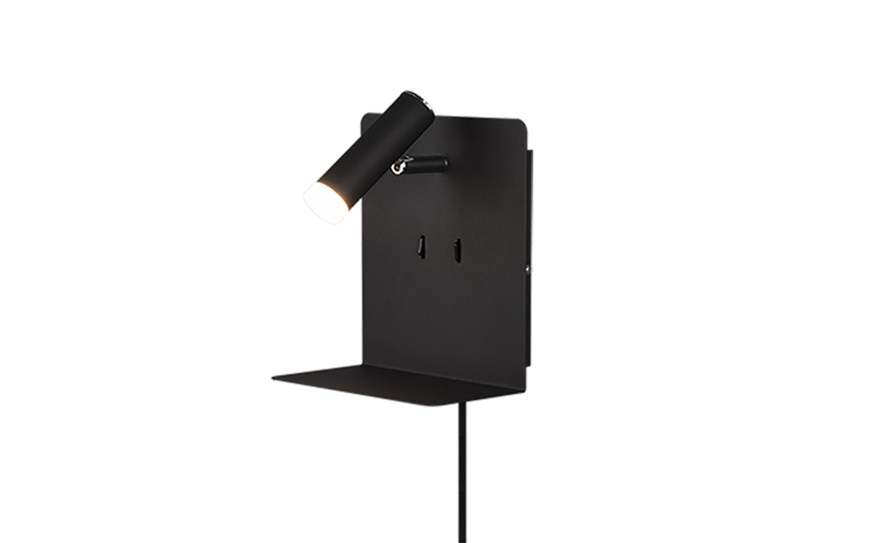 Trio Lighting Trio ELEMENT LED wall light | 1x 3W 220 lm 3000K | black | IP20 | 20 cm Trio Lighting Trio ELEMENT LED wall light | 1x 3W 220 lm 3000K | black | IP20 | 20 cm