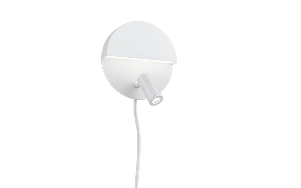 Trio Lighting Trio MARIO wandlamp | LED | wit mat met wit | Ø 16 cm | IP20 | 6W,2,3W | 600 lm, 1x 200 lm | 3000K | niet dimbaar Trio Lighting Trio MARIO wandlamp | LED | wit mat met wit | Ø 16 cm | IP20 | 6W,2,3W | 600 lm, 1x 200 lm | 3000K | niet dimbaar