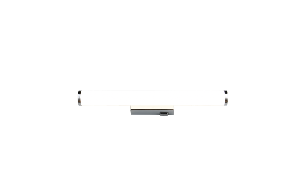 Trio Lighting Trio MATTIMO wandlamp | LED | chroom met wit | 40,5 x 5,5 cm | IP44 | 1x 4,3W | 500 lm | 4000K | niet dimbaar