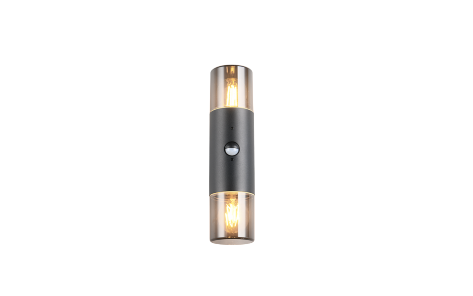 Trio Lighting Trio HOOSIC wandlamp | E27 Fitting | mat zwart met zwart | 8,5 x 33 cm | IP44 | excl. 2x E27 | max. 28W Trio Lighting Trio HOOSIC wandlamp | E27 Fitting | mat zwart met zwart | 8,5 x 33 cm | IP44 | excl. 2x E27 | max. 28W