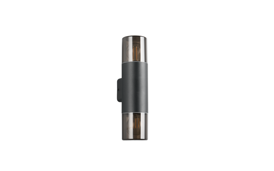 Trio Lighting Trio HOOSIC wandlamp | E27 Fitting | mat zwart met zwart | 8,5 x 33 cm | IP44 | excl. 2x E27 | max. 28W Trio Lighting Trio HOOSIC wandlamp | E27 Fitting | mat zwart met zwart | 8,5 x 33 cm | IP44 | excl. 2x E27 | max. 28W