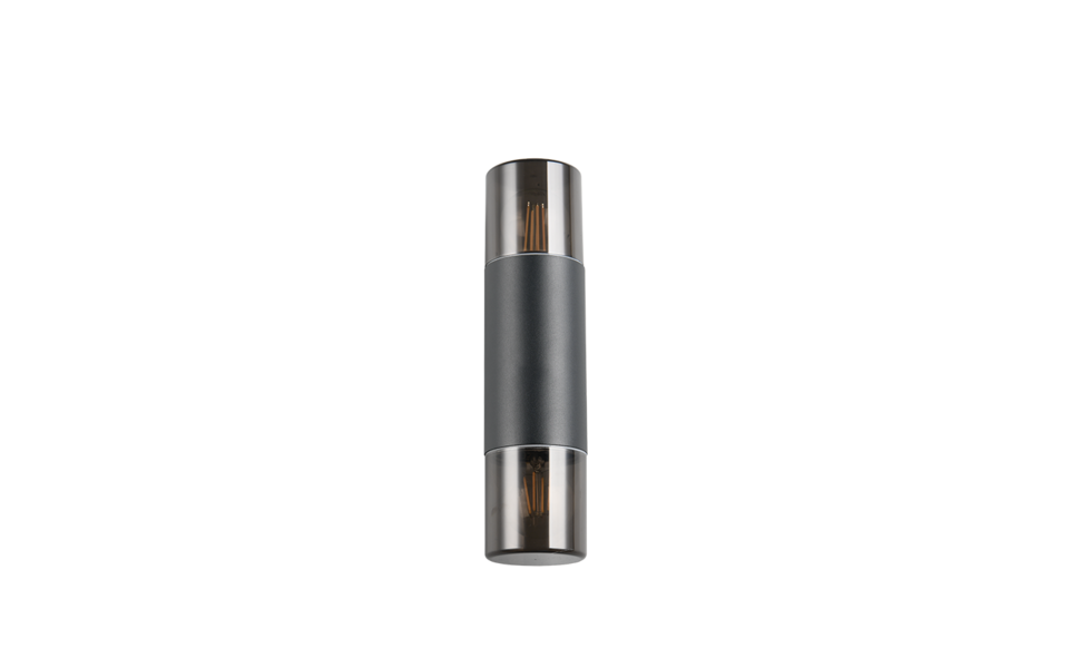 Trio Lighting Trio HOOSIC wall light | 2x E27 max 40W | black | 33 cm