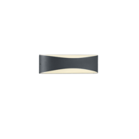 Trio KONDA wandlamp | LED | antraciet/wit | 23 x 7,2 cm | IP65