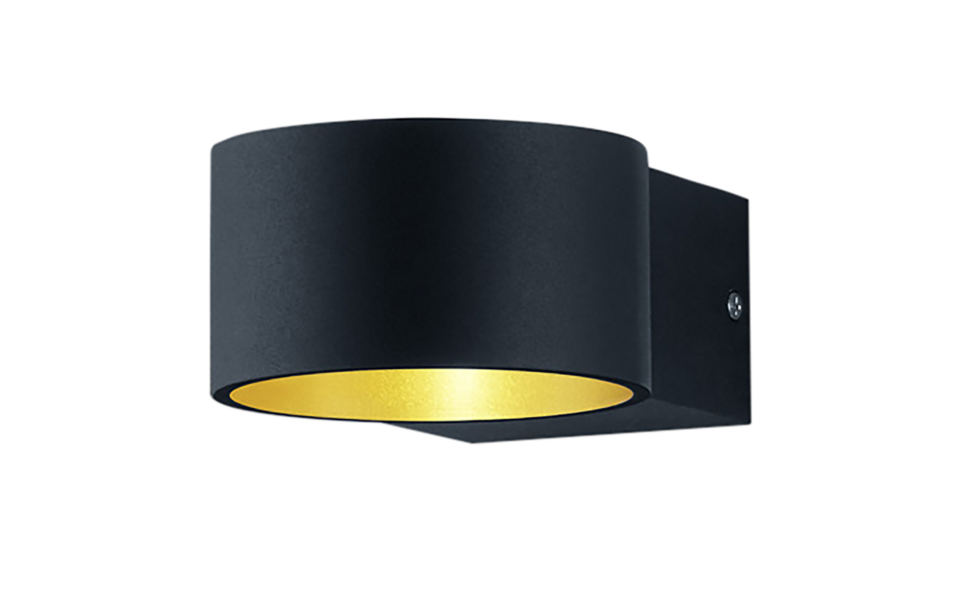 Trio Lighting Trio LACAPO LED wall light | 1x 4.3W 430 lm 3000K | black | IP20 | 6 cm Trio Lighting Trio LACAPO LED wall light | 1x 4.3W 430 lm 3000K | black | IP20 | 6 cm