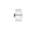Trio Lighting Trio PLATON wandlamp | LED | geborsteld aluminium met wit | 13 x 9 cm | IP20 | 1x 4,3W | 430 lm | 3000K | niet dimbaar