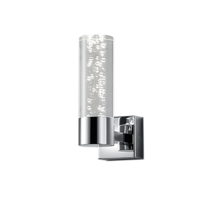 Trio BOLSA wandlamp | LED | chroom/transparant | 7 x 19 cm | IP44