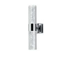 Trio Lighting Trio BOLSA wandlamp | LED | chroom met transparant | 7 x 30 cm | IP44 | 2x 3,1W | 310 lm | 3000K | niet dimbaar
