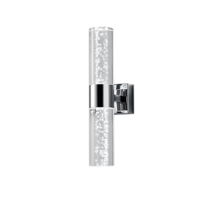 Trio BOLSA wandlamp | LED | chroom/transparant | 7 x 30 cm | IP44