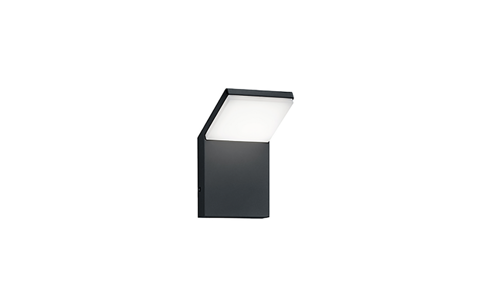 Trio Lighting Trio PEARL wandlamp | LED | antraciet met wit | 10 x 10,5 cm | IP54 | 1x 8W | 900 lm | 3000K | niet dimbaar