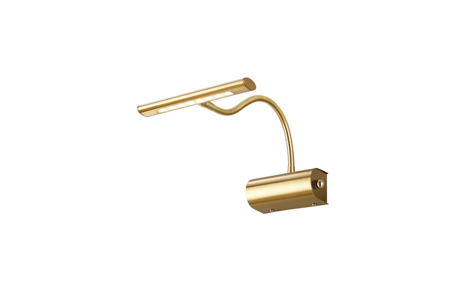 Trio Lighting Trio CURTIS wandlamp | LED | messing mat | 18 x 35 cm | IP20 | 1x 4W | 430 lm | 3000K | dimbaar