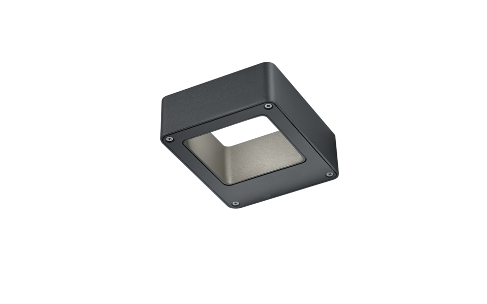 Trio Lighting Trio RENO wandlamp | LED | COB Fitting | antraciet | 12 x 4,5 cm | IP54 | 1x 4,5W | 450 lm | 3000K | niet dimbaar
