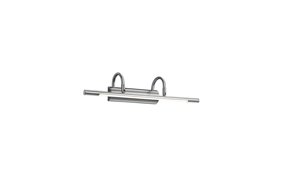 Trio Lighting Trio CUADRO wandlamp | LED | nikkel mat | 48 x 10,5 cm | IP20 | 1x 8W | 900 lm | 3000K | niet dimbaar