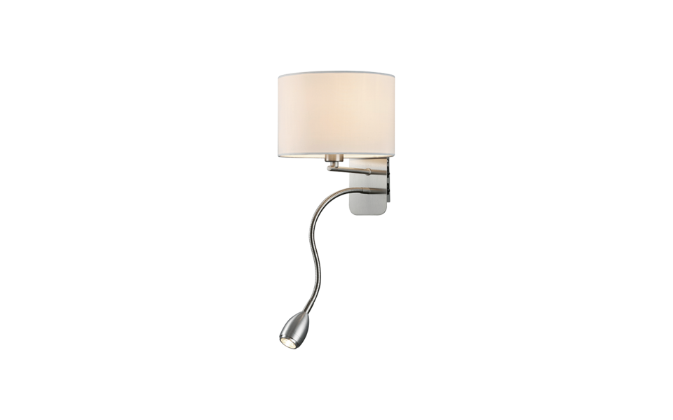 Trio Lighting Trio HOTEL LED wall light | 1x 3.1W 310 lm 3000K | white | IP20 | 23.5 cm Trio Lighting Trio HOTEL LED wall light | 1x 3.1W 310 lm 3000K | white | IP20 | 23.5 cm