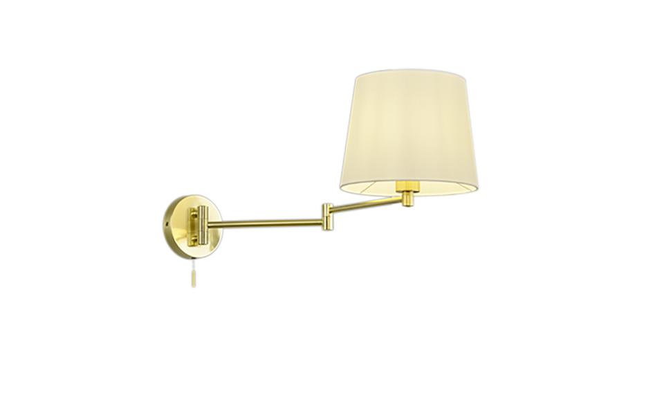 Trio Lighting Trio LYON wandlamp | E27 Fitting | messing mat met wit | 25,5 x 32,5 cm | IP20 | excl. 1x E27 | max. 60W Trio Lighting Trio LYON wandlamp | E27 Fitting | messing mat met wit | 25,5 x 32,5 cm | IP20 | excl. 1x E27 | max. 60W