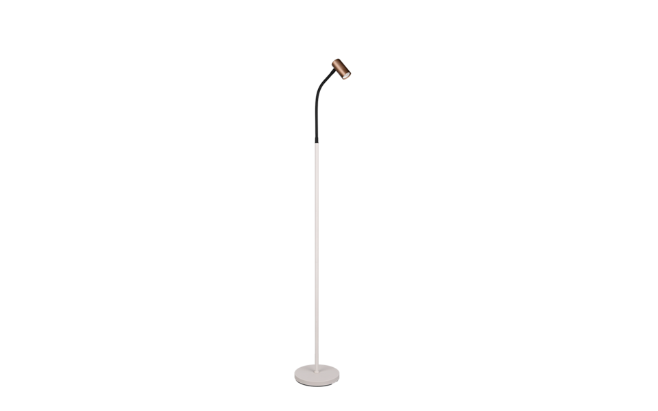 Trio Lighting Trio TARYN vloerlamp | GU10 Fitting | koffie | Ø 20 cm | IP20 | excl. 1x GU10 | max. 5W