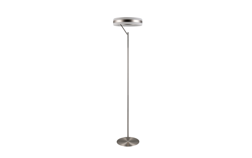 Trio Lighting Trio DIOS vloerlamp | LED | nikkel mat | Ø 40 cm | IP20 | 1x 21W | 2500 lm | 2300+3000+4000K | dimbaar