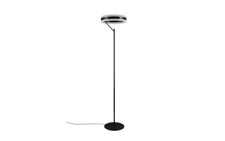 Trio Lighting Trio DIOS vloerlamp | LED | mat zwart | Ø 40 cm | IP20 | 1x 21W | 2500 lm | 2300+3000+4000K | dimbaar