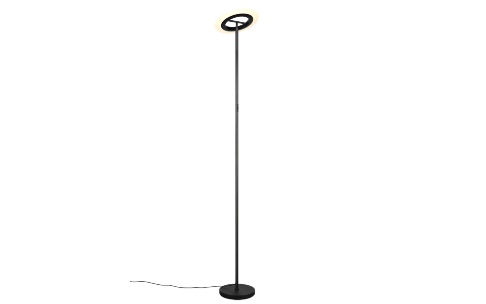 Trio Lighting Trio SAMBA vloerlamp | LED | mat zwart | Ø 29 cm | IP20 | 1x 16,5W | 1900 lm | 2700-6500K | dimbaar Trio Lighting Trio SAMBA vloerlamp | LED | mat zwart | Ø 29 cm | IP20 | 1x 16,5W | 1900 lm | 2700-6500K | dimbaar