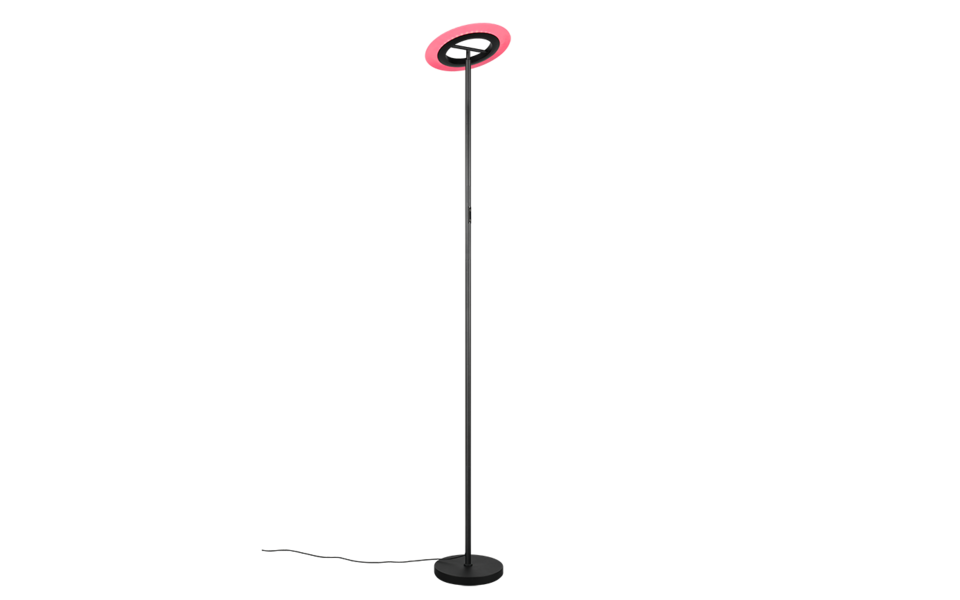Trio Lighting Trio SAMBA floor lamp | 17W | black | Ø 29 cm | IP20 | 175 cm Trio Lighting Trio SAMBA floor lamp | 17W | black | Ø 29 cm | IP20 | 175 cm