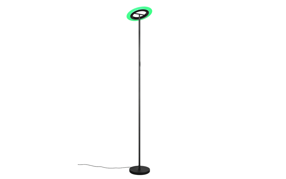 Trio Lighting Trio SAMBA floor lamp | 17W | black | Ø 29 cm | IP20 | 175 cm Trio Lighting Trio SAMBA floor lamp | 17W | black | Ø 29 cm | IP20 | 175 cm