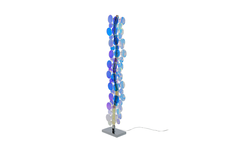 Trio Lighting Trio PULSE vloerlamp | LED | transparant iriserend | 19 x 9,5 cm | IP20 | 1x 18W | 2000 lm | 4000K Trio Lighting Trio PULSE vloerlamp | LED | transparant iriserend | 19 x 9,5 cm | IP20 | 1x 18W | 2000 lm | 4000K