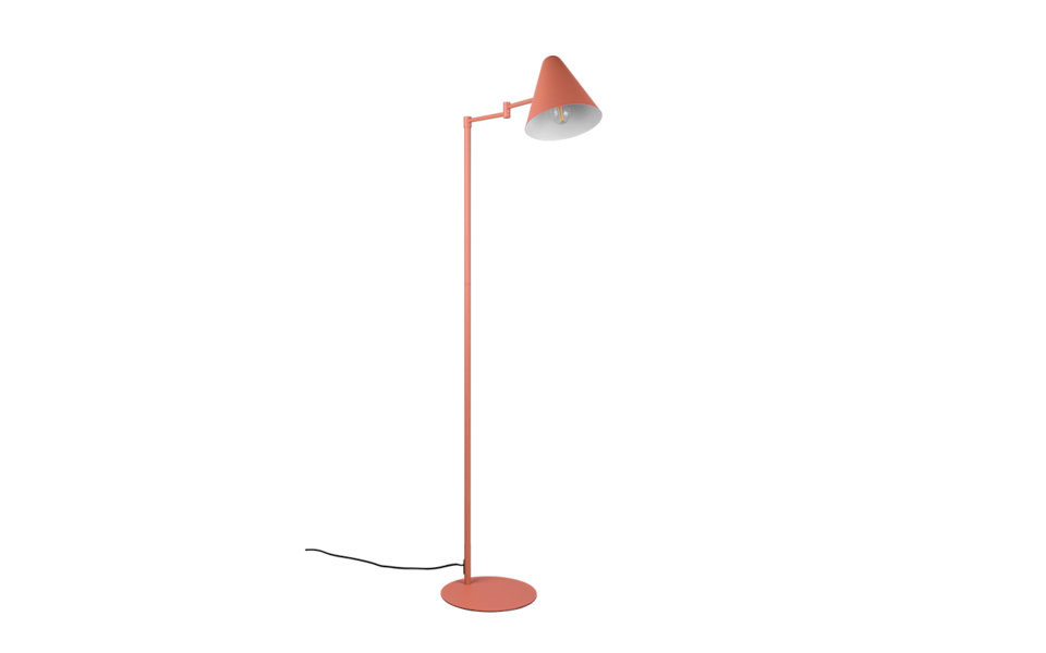 Trio Lighting Trio COSIMA vloerlamp | E14 Fitting | abrikoos | Ø 15 cm | IP20 | excl. 1x E14 | max. 10W