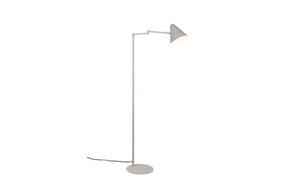 Trio Lighting Trio COSIMA vloerlamp | E14 Fitting | warm grijs | Ø 15 cm | IP20 | excl. 1x E14 | max. 10W