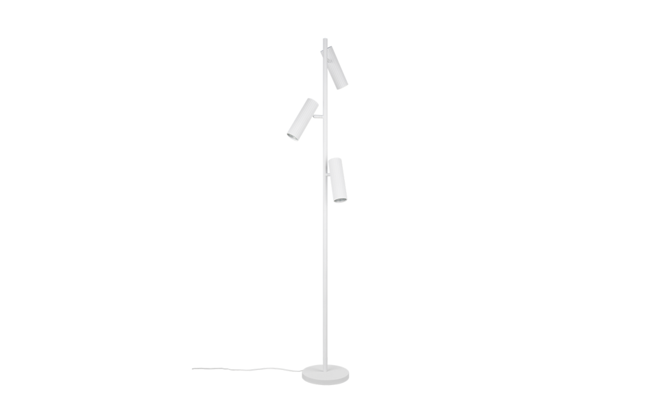 Trio Lighting Trio SOKA vloerlamp | GU10 Fitting | wit mat | Ø 37 cm | IP20 | excl. 3x GU10 | max. 10W