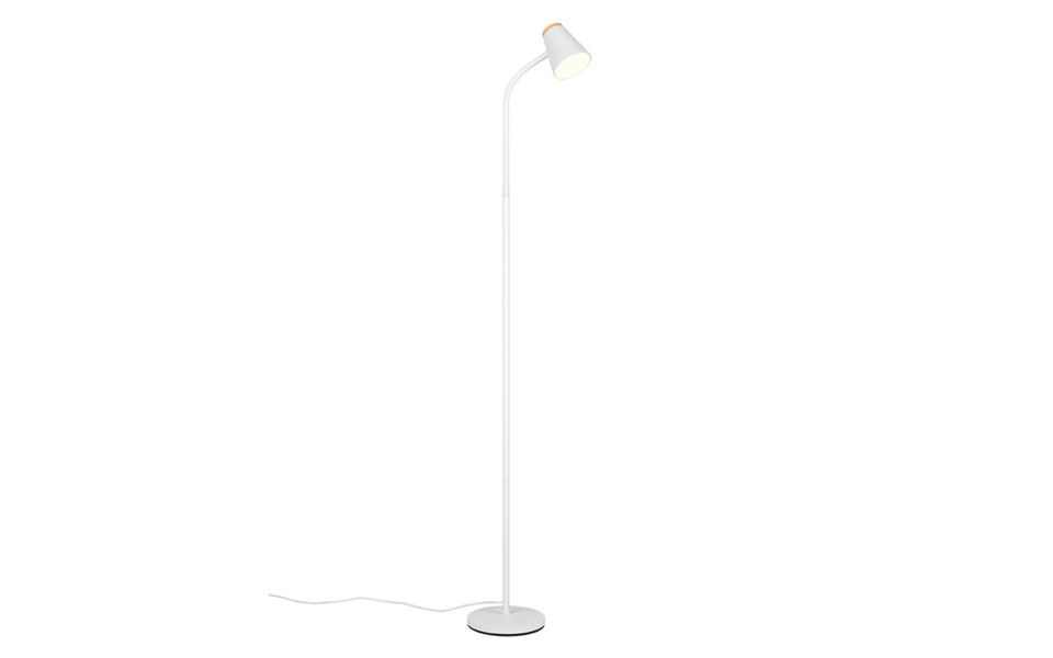 Trio Lighting Trio PONGO LED floor lamp | 1x 4.5W 500 lm 3000K | white | IP20 | 145 cm