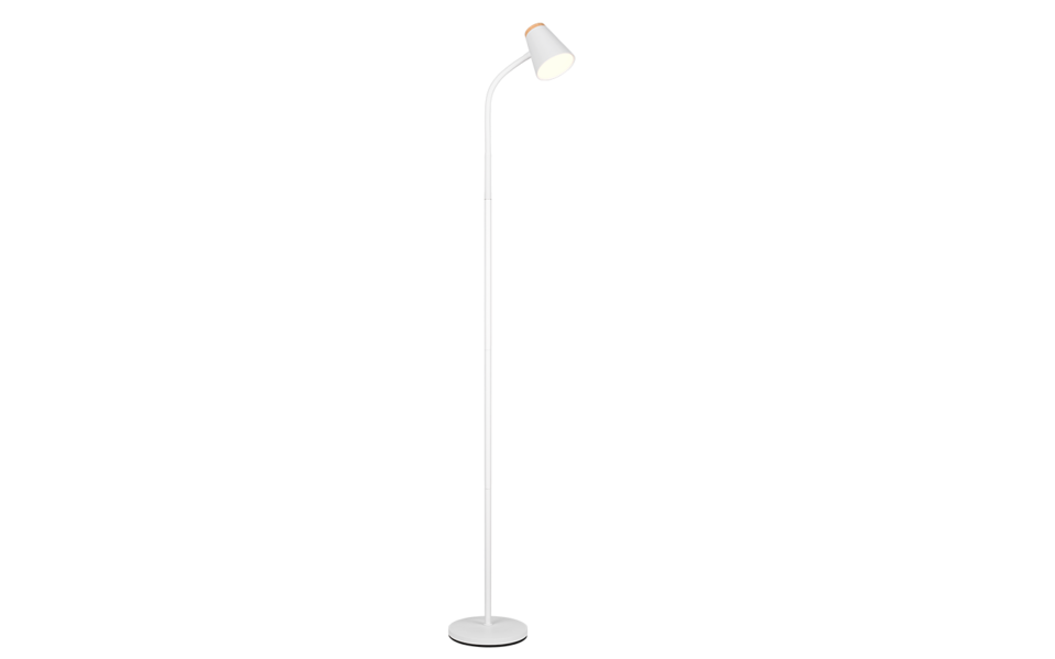 Trio Lighting Trio PONGO vloerlamp | LED | wit | 19,5 x 145 cm | IP20 | 1x 4,5W | 500 lm | 3000K | niet dimbaar