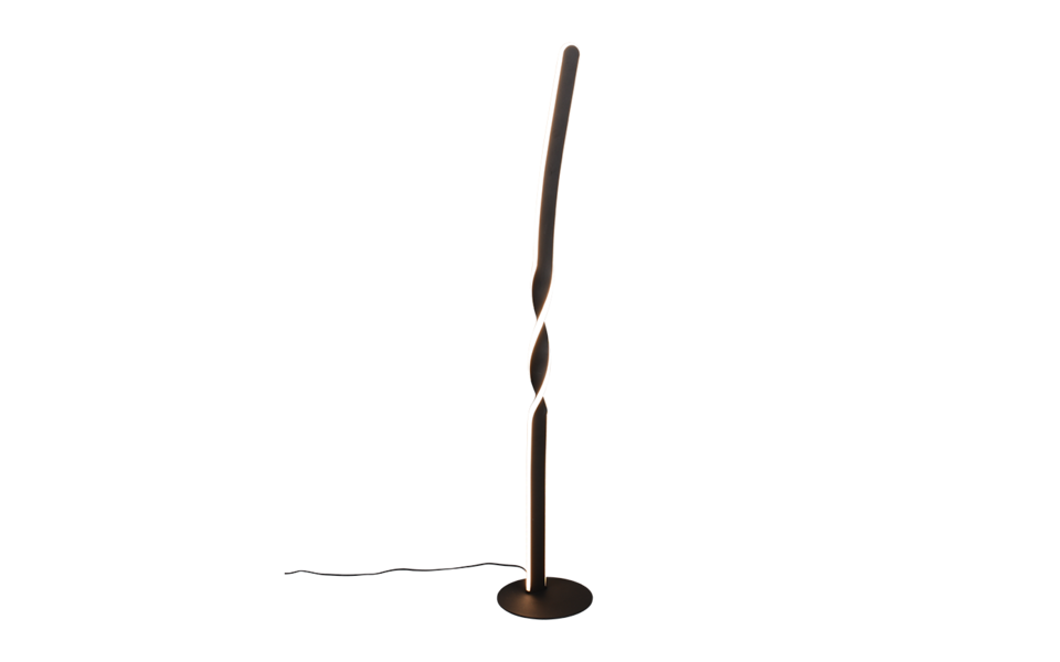 Trio Lighting Trio GINKO LED floor lamp | 1x 20W 2400 lm 3000K | black | Ø 20 cm | IP20 | 110 cm