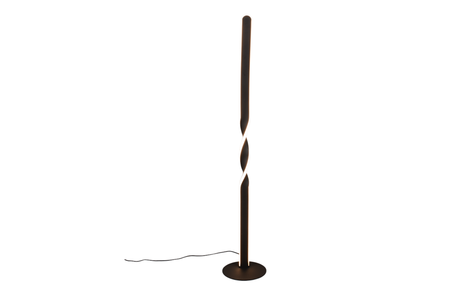 Trio Lighting Trio GINKO LED floor lamp | 1x 20W 2400 lm 3000K | black | Ø 20 cm | IP20 | 110 cm