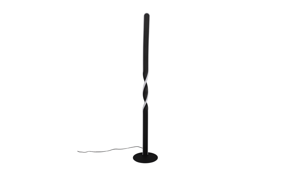 Trio Lighting Trio GINKO LED floor lamp | 1x 20W 2400 lm 3000K | black | Ø 20 cm | IP20 | 110 cm