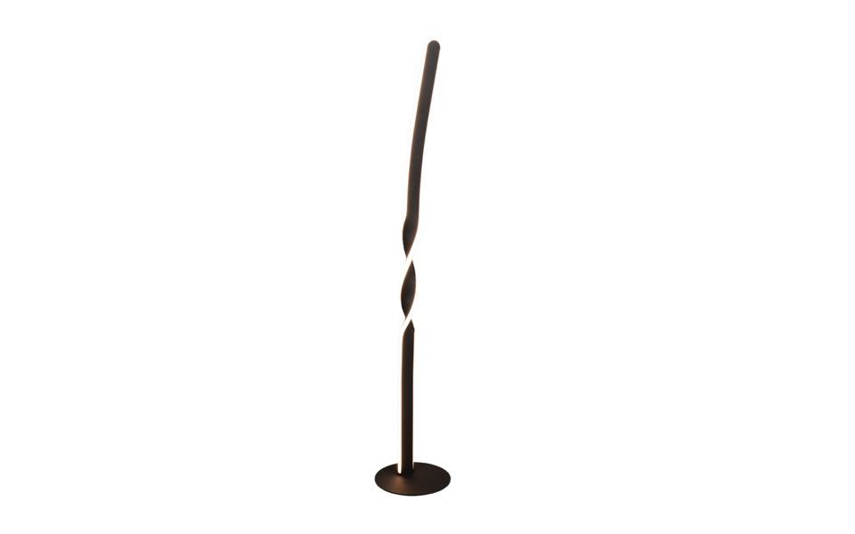 Trio Lighting Trio GINKO LED floor lamp | 1x 20W 2400 lm 3000K | black | Ø 20 cm | IP20 | 110 cm