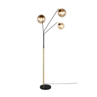 Trio PAXTON floor lamp | E27 | black/gold | IP20 Trio PAXTON floor lamp | E27 | black/gold | IP20