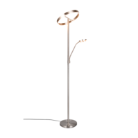 Trio WILLIS vloerlamp | LED | nikkel mat | Ø 40 cm | IP20