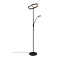 Trio Lighting Trio WILLIS LED floor lamp | 1x 39W 3120 lm 4000K | black | Ø 40 cm | IP20 | 180 cm
