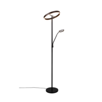 Trio WILLIS vloerlamp | LED | mat zwart | Ø 40 cm | IP20