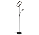 Trio Lighting Trio WILLIS vloerlamp | LED | mat zwart | Ø 40 cm | IP20 | 39W,5,5W | 4600 lm, 1x 550 lm | 2700+3200+4000K | dimbaar