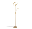 Trio Lighting Trio WILLIS vloerlamp | LED | goudkleurig | Ø 40 cm | IP20 | 39W,5,5W | 4600 lm, 1x 550 lm | 2700+3200+4000K | dimbaar