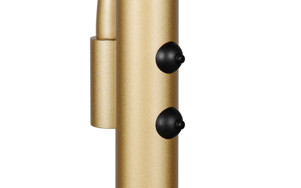 Trio Lighting Trio WILLIS vloerlamp | LED | goudkleurig | Ø 40 cm | IP20 | 39W,5,5W | 4600 lm, 1x 550 lm | 2700+3200+4000K | dimbaar