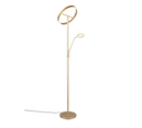 Trio Lighting Trio WILLIS vloerlamp | LED | goudkleurig | Ø 40 cm | IP20 | 39W,5,5W | 4600 lm, 1x 550 lm | 2700+3200+4000K | dimbaar
